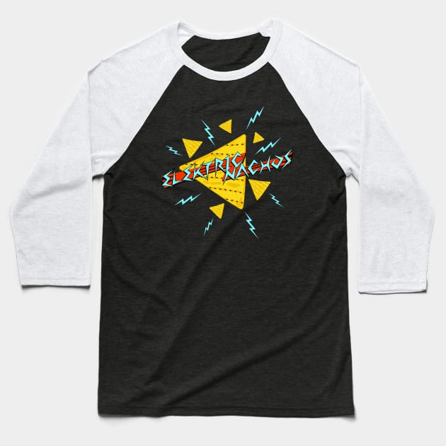 Elektric Nachos Baseball T-Shirt by synaptyx